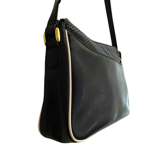 Etienne Aigner Black Leather Shoulder Bag - Picture 3 of 10